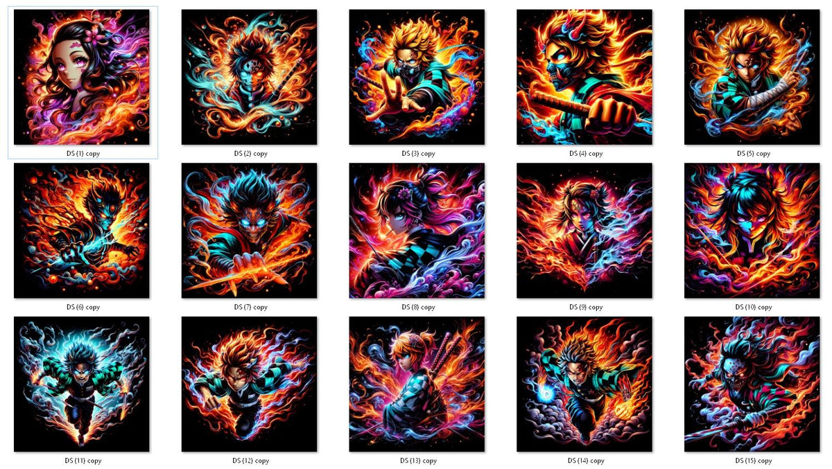 Fichiers numériques Halftone – Demon Slayer
