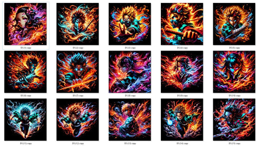 Fichiers numériques Halftone – Demon Slayer