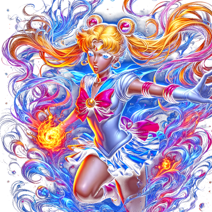 Fichier numérique Halftone Sailor Moon – 16 modèles au choix