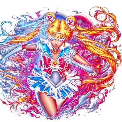 Fichier numérique Halftone Sailor Moon – 16 modèles au choix
