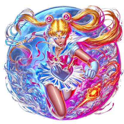 Fichier numérique Halftone Sailor Moon – 16 modèles au choix
