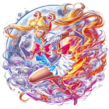 Fichier numérique Halftone Sailor Moon – 16 modèles au choix