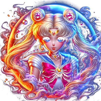 Fichier numérique Halftone Sailor Moon – 16 modèles au choix
