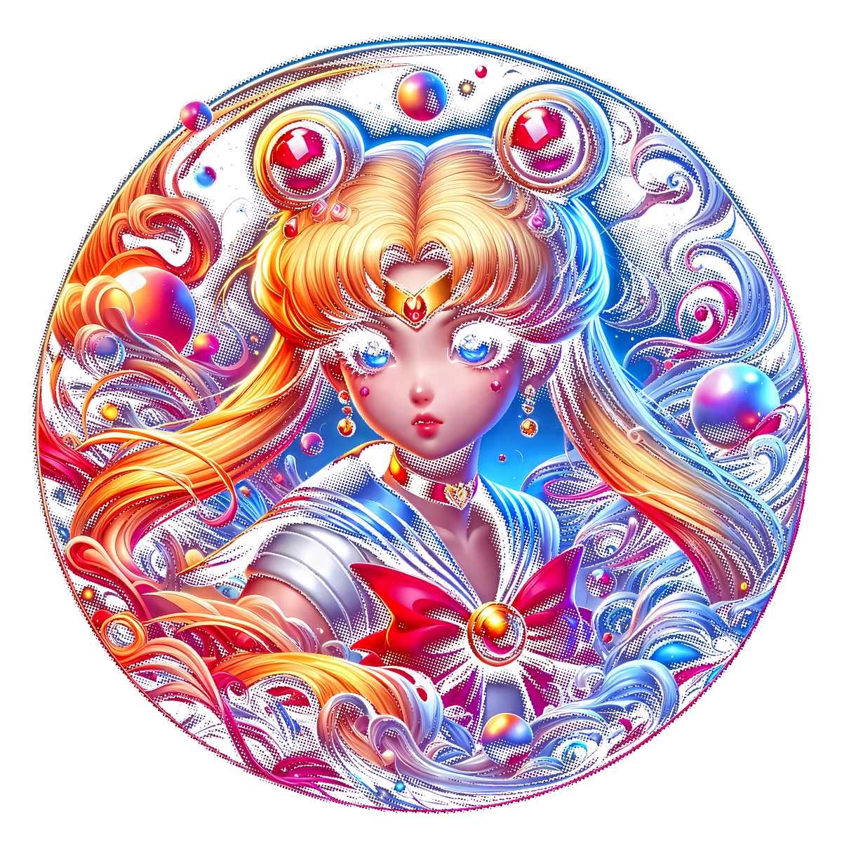 Fichier numérique Halftone Sailor Moon – 16 modèles au choix