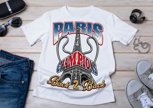 T-shirt Paris Champions 2026 – Back 2 Back