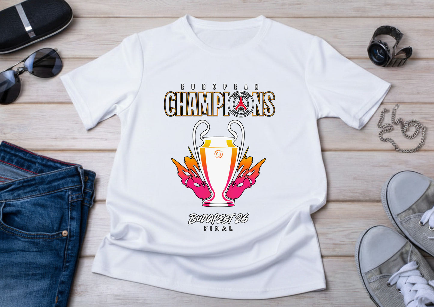 T-shirt European Champions – Budapest 26 Final
