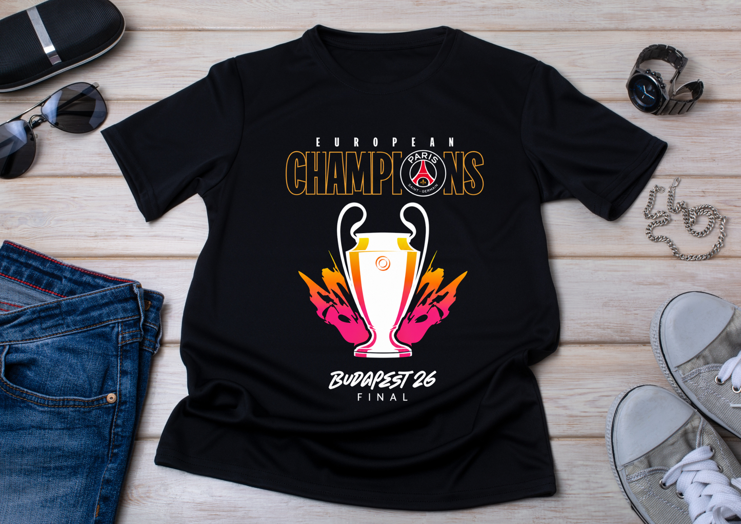 T-shirt European Champions – Budapest 26 Final