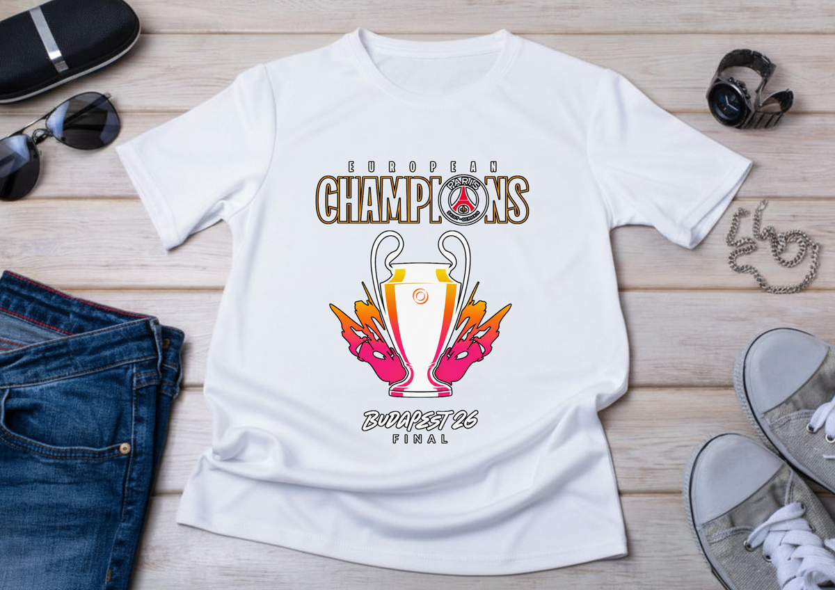 T-shirt European Champions – Budapest 26 Final