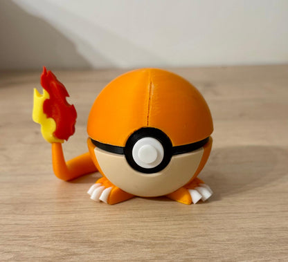 Pokéball Édition Spéciale – Style Salamèche (Charmander)