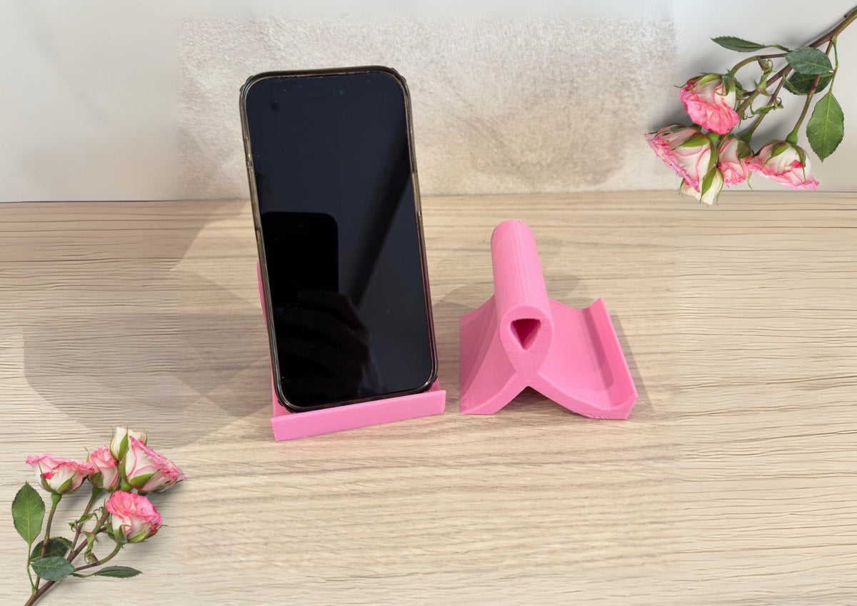 Support de téléphone “Ruban Rose” – Octobre Rose