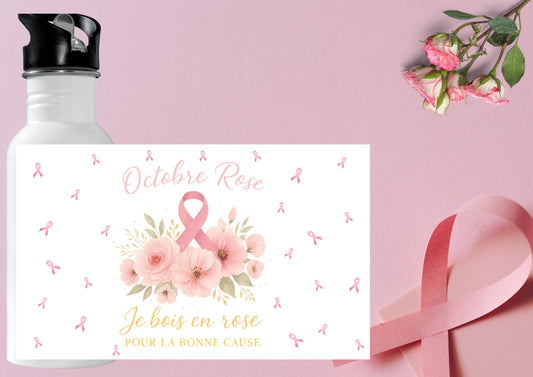 Gourde "Octobre Rose – Je bois en rose pour la bonne cause