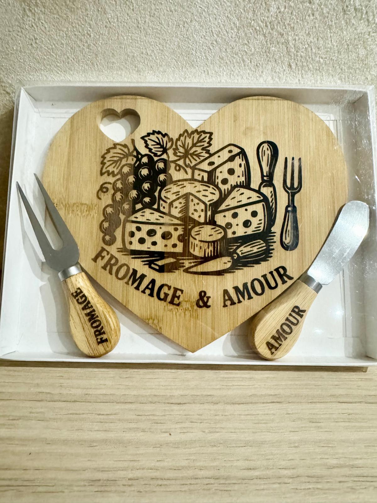 Planche à fromage “Fromage & Amour”