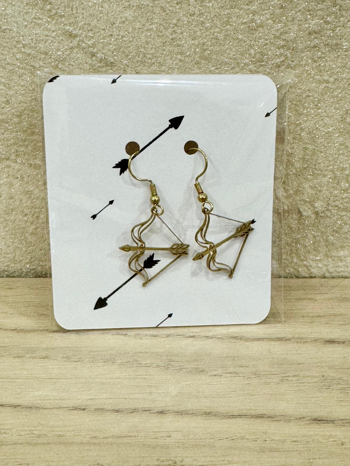 Boucles d’oreilles Or ou Argent “Arc & Flèche” – L’élégance d’une passion