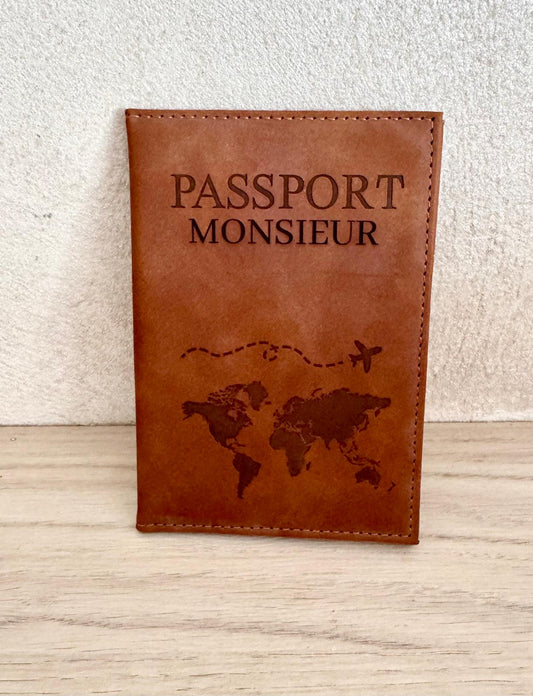 Protège-passeport personnalisé – Monsieur / Madame