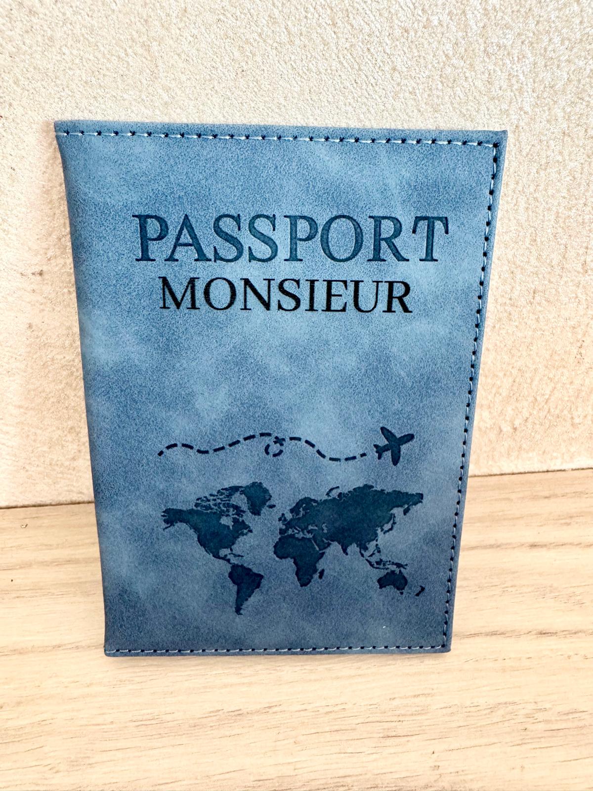 Protège-passeport personnalisé – Monsieur / Madame