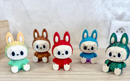 Figurine Labubu colorée – Création 3D artisanale
