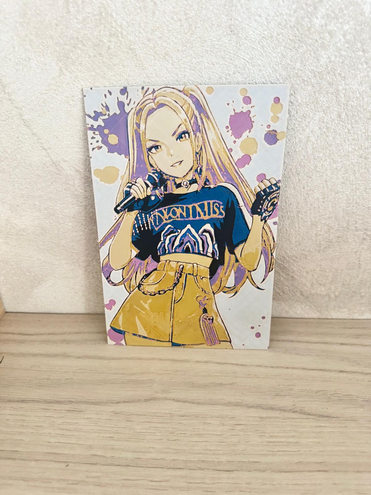 Portrait KPOP Demon Hunter – Hentrix Edition 3D