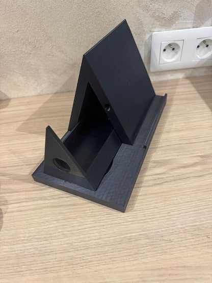 Support de lecture multifonction 3 en 1 – Porte-livre, repose-mug et rangement lunettes