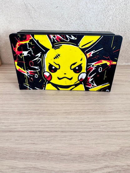 Cache Dock Nintendo Switch – Design Pika Rage Électrique