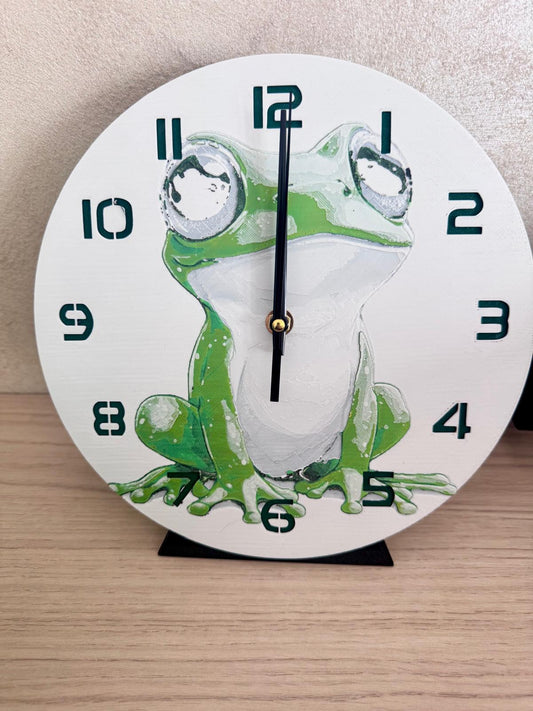 🐸 Horloge Grenouille – Design Original & Imprimée en 3D