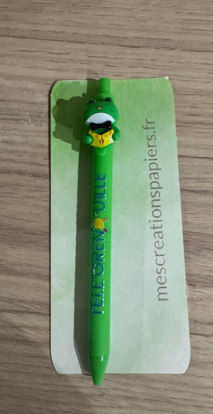 🐸✏️ Stylo Grenouille – Collection TELE’GRENOUILLE