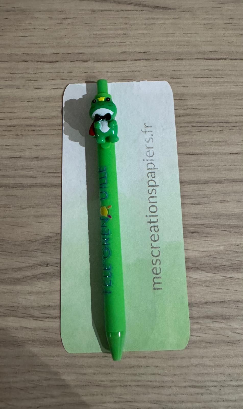 🐸✏️ Stylo Grenouille – Collection TELE’GRENOUILLE