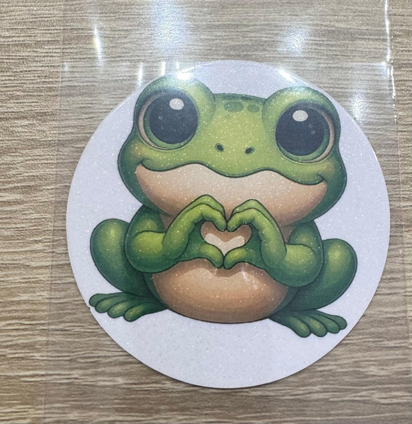 🧲🐸 Magnet Grenouille Cœur – 6,5 cm