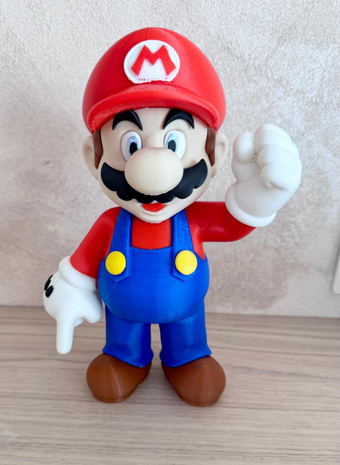 Figurine décorative imprimée en 3D – Style Mario