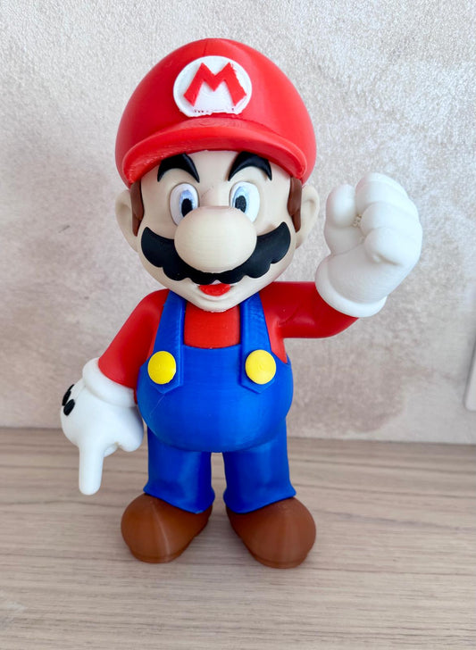 Figurine décorative imprimée en 3D – Style Mario
