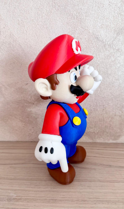 Figurine décorative imprimée en 3D – Style Mario