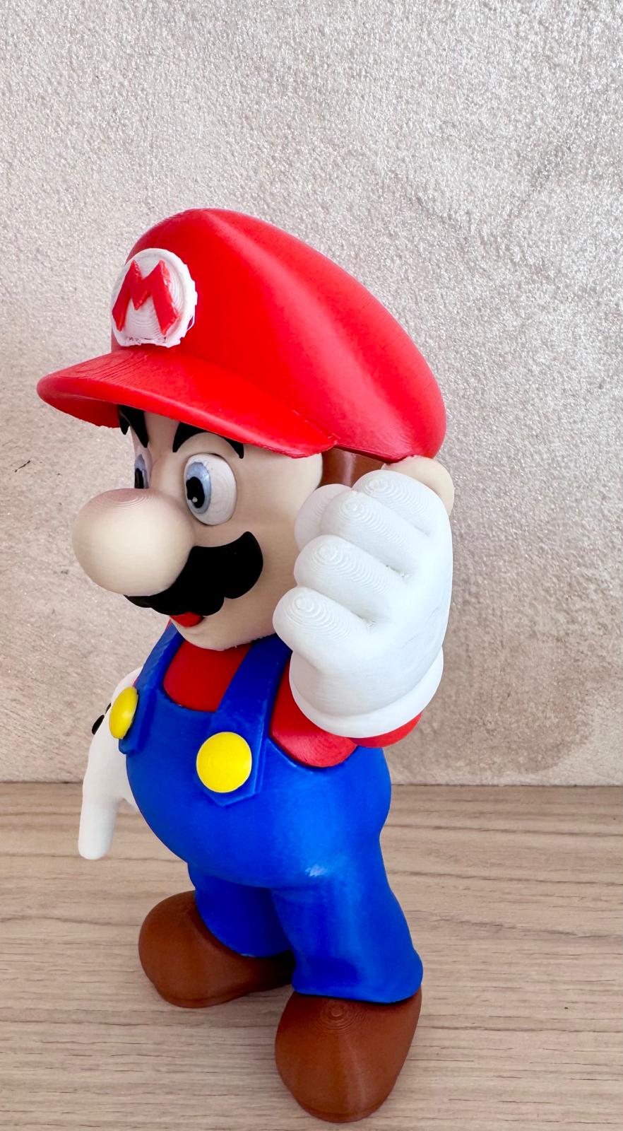 Figurine décorative imprimée en 3D – Style Mario