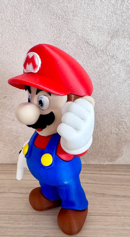 Figurine décorative imprimée en 3D – Style Mario