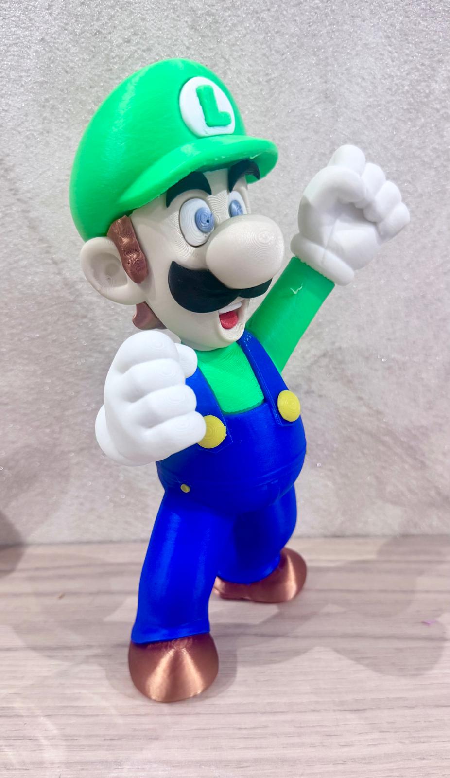 Figurine décorative imprimée en 3D – Style LUIGI