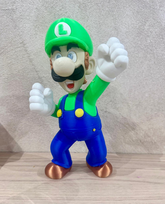 Figurine décorative imprimée en 3D – Style LUIGI