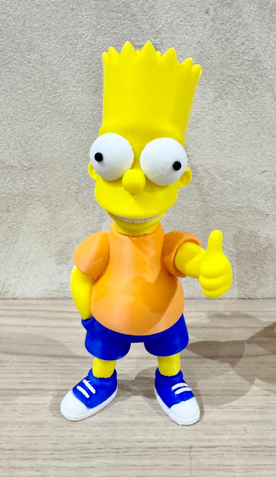 Figurine style Bart imprimée en 3D – vue principale