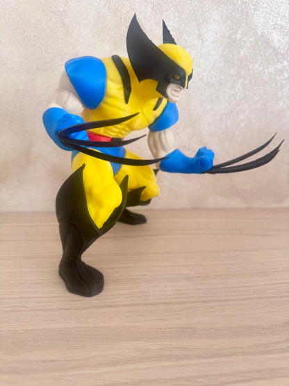 Figurine Wolverine imprimée en 3D – vue détaillée