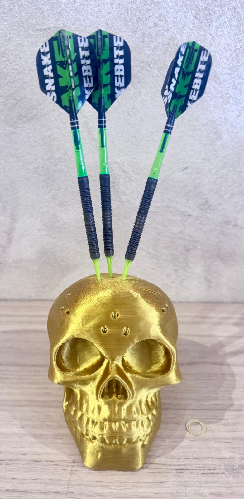 Porte-fléchettes Tête de Mort – Support décoratif pour fléchettes