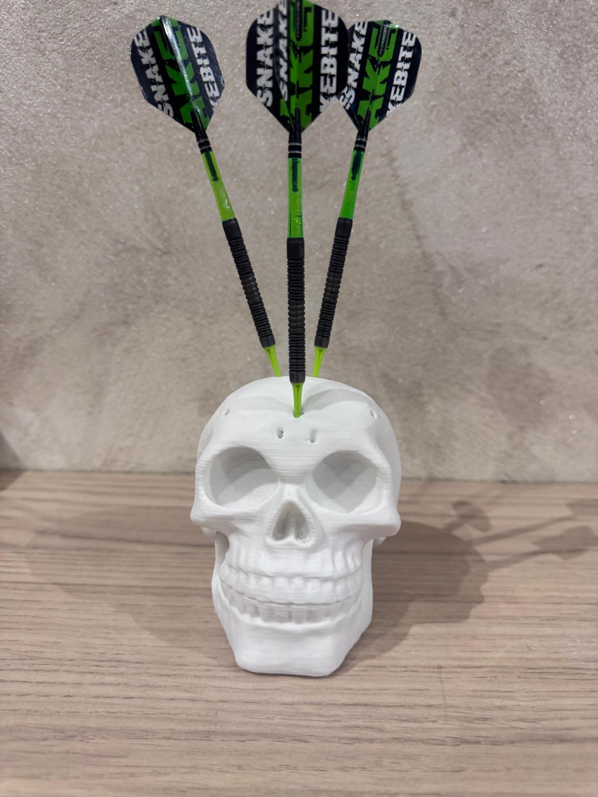 Porte-fléchettes Tête de Mort – Support décoratif pour fléchettes