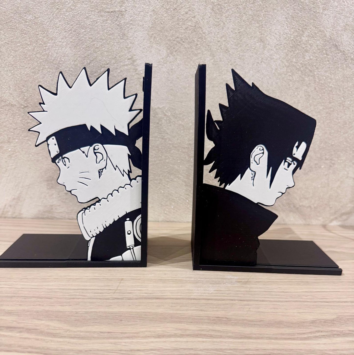 🖤 Serre-livres manga – Duo de guerriers (style ninja)
