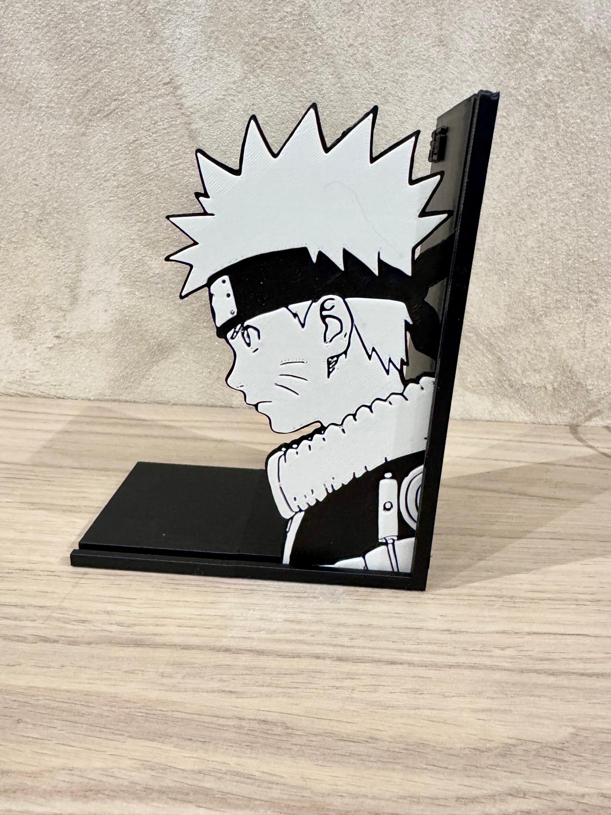 🖤 Serre-livres manga – Duo de guerriers (style ninja)