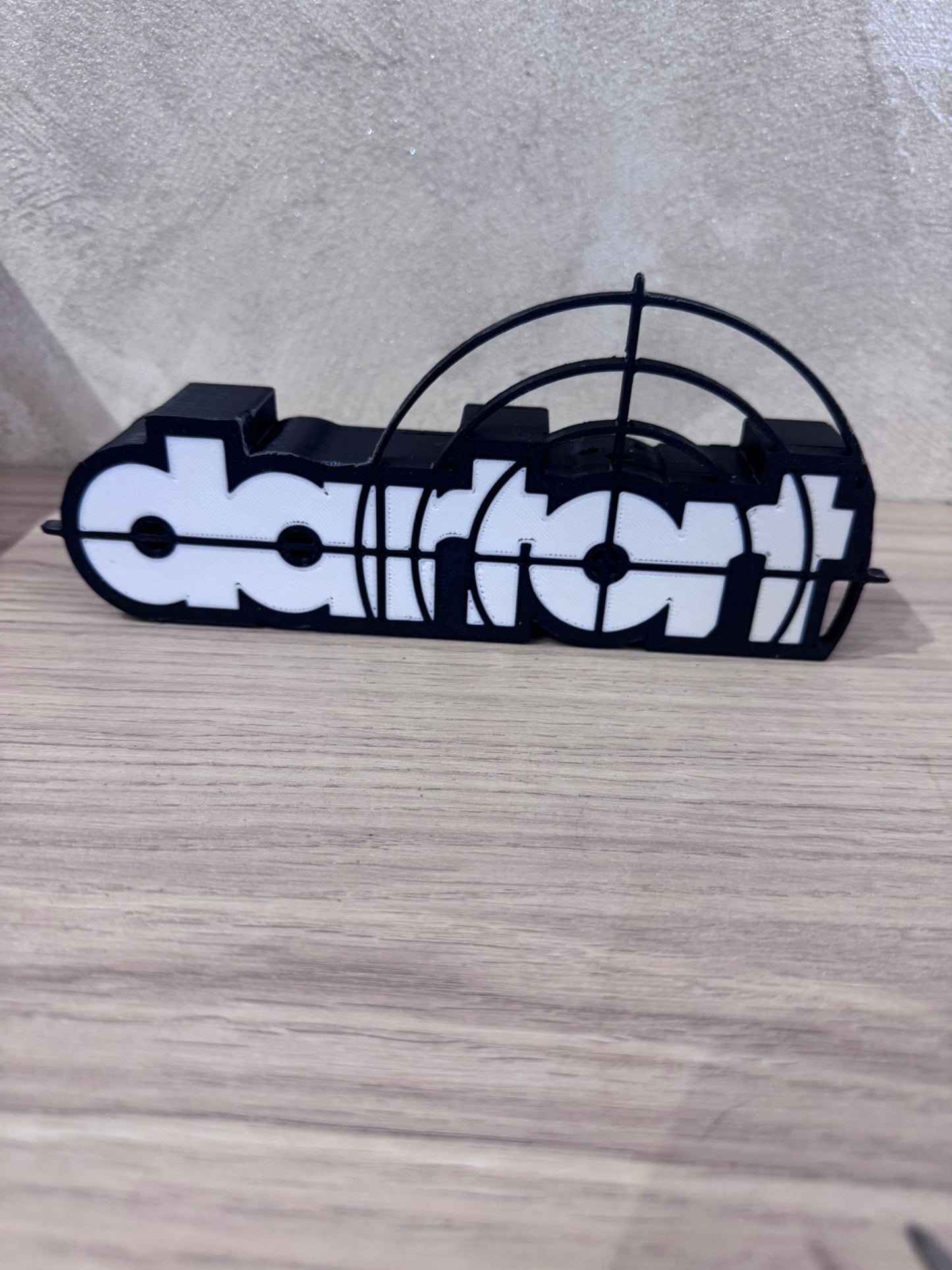 Lampe LED porte-fléchettes imprimée en 3D