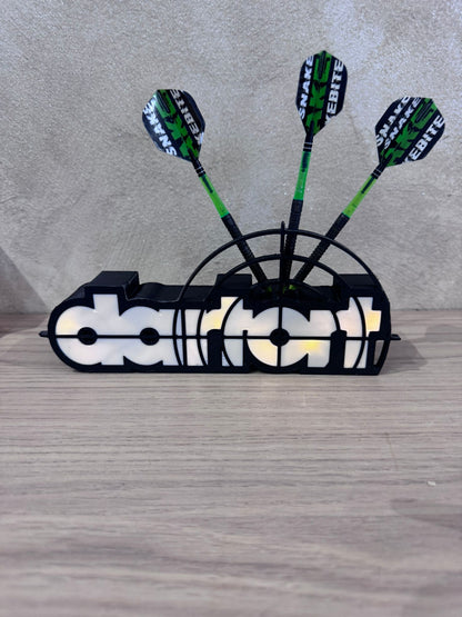 Lampe LED porte-fléchettes imprimée en 3D