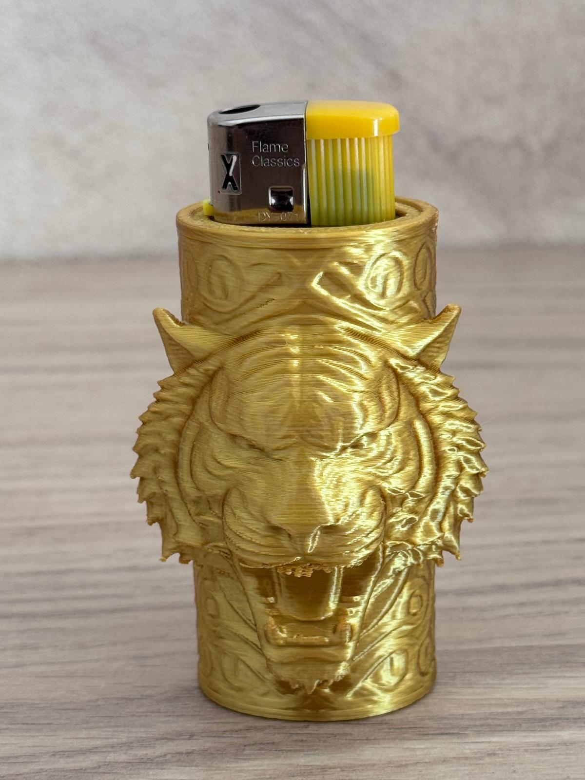 Étui de Briquet Original avec briquet – Impression 3D Tigre