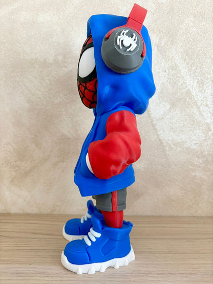 Spider-Man Street Style Figurine – 3D Printed 🕷️🎧