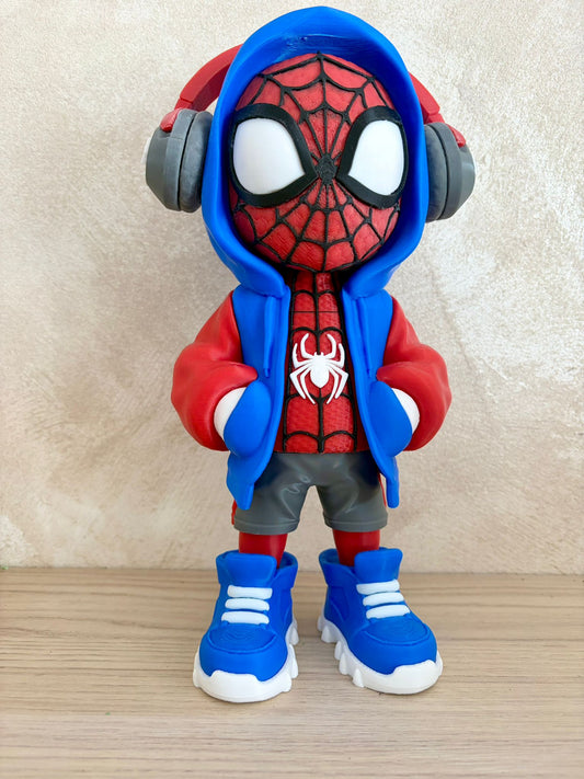 Figurine Spider-Man Street Style – Impression 3D 🕷️🎧