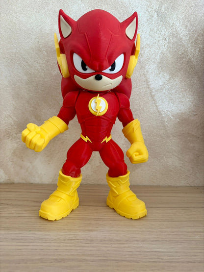 Sonic Flash Figurine – 3D Printed ⚡🔴