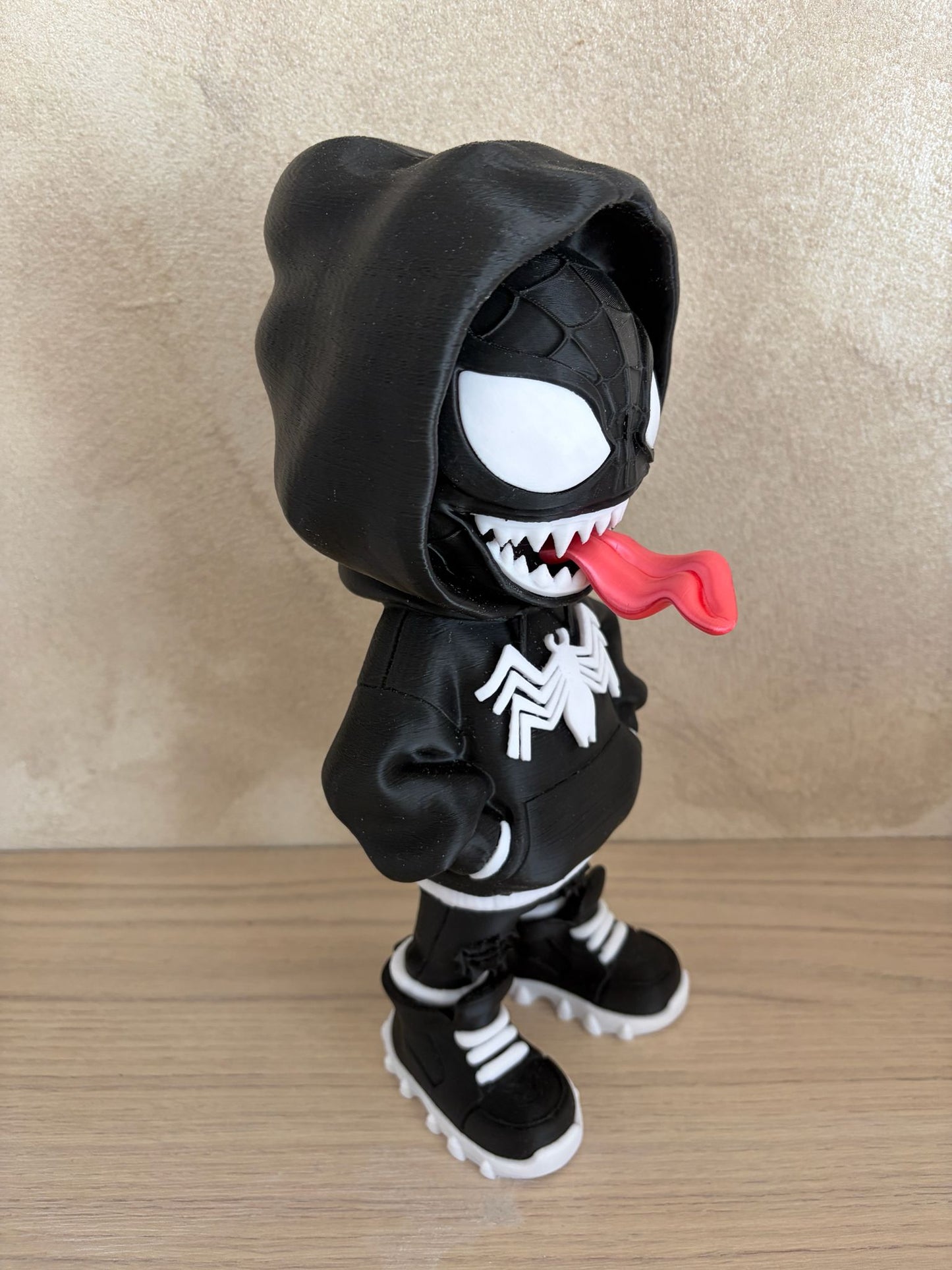 Venom Streetwear Figurine – Black Hoodie 🖤🔥