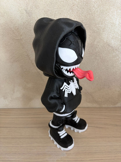 Venom Streetwear Figurine – Black Hoodie 🖤🔥