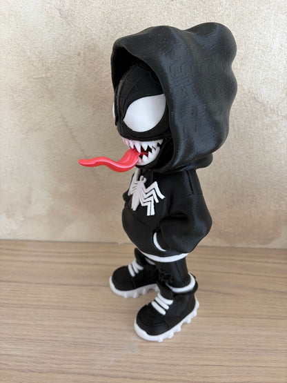 Venom Streetwear Figurine – Black Hoodie 🖤🔥
