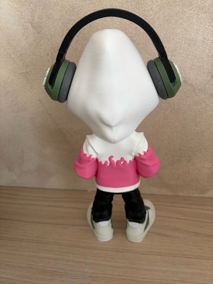 Spider Gwen Streetwear Figurine – Urban & Geek Style 🎧🩷